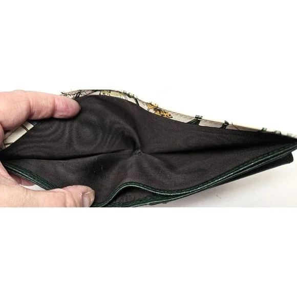 GUCCI Flora Infinity Bifold Wallet White Calfskin Multi Floral 04848 Authentic - Picture 8 of 12